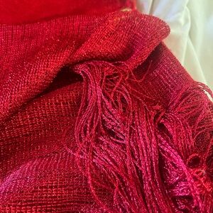 Elegant Red Women's Scarf